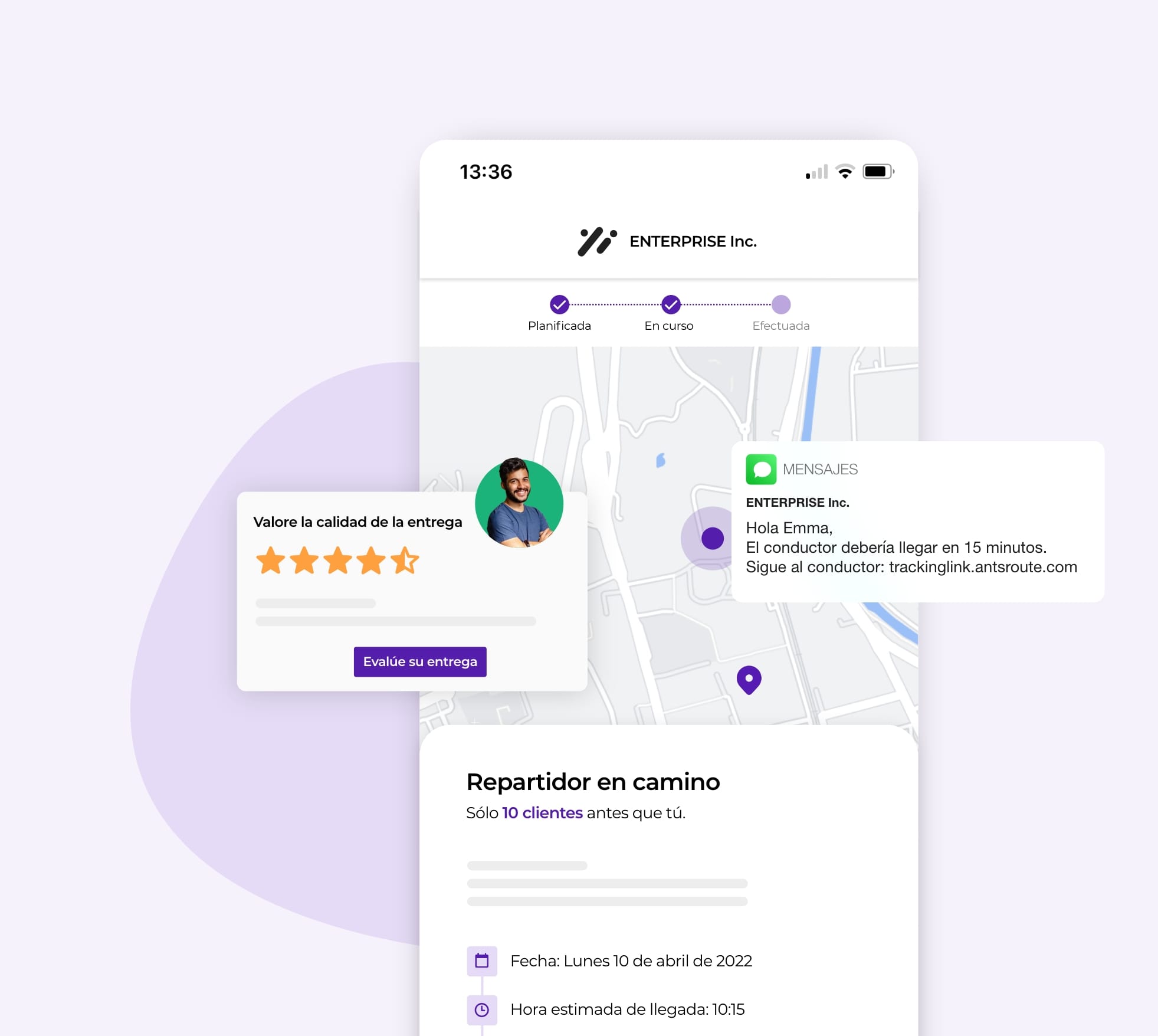 Plataforma que ofrece a los clientes una experiencia de entrega de calidad.