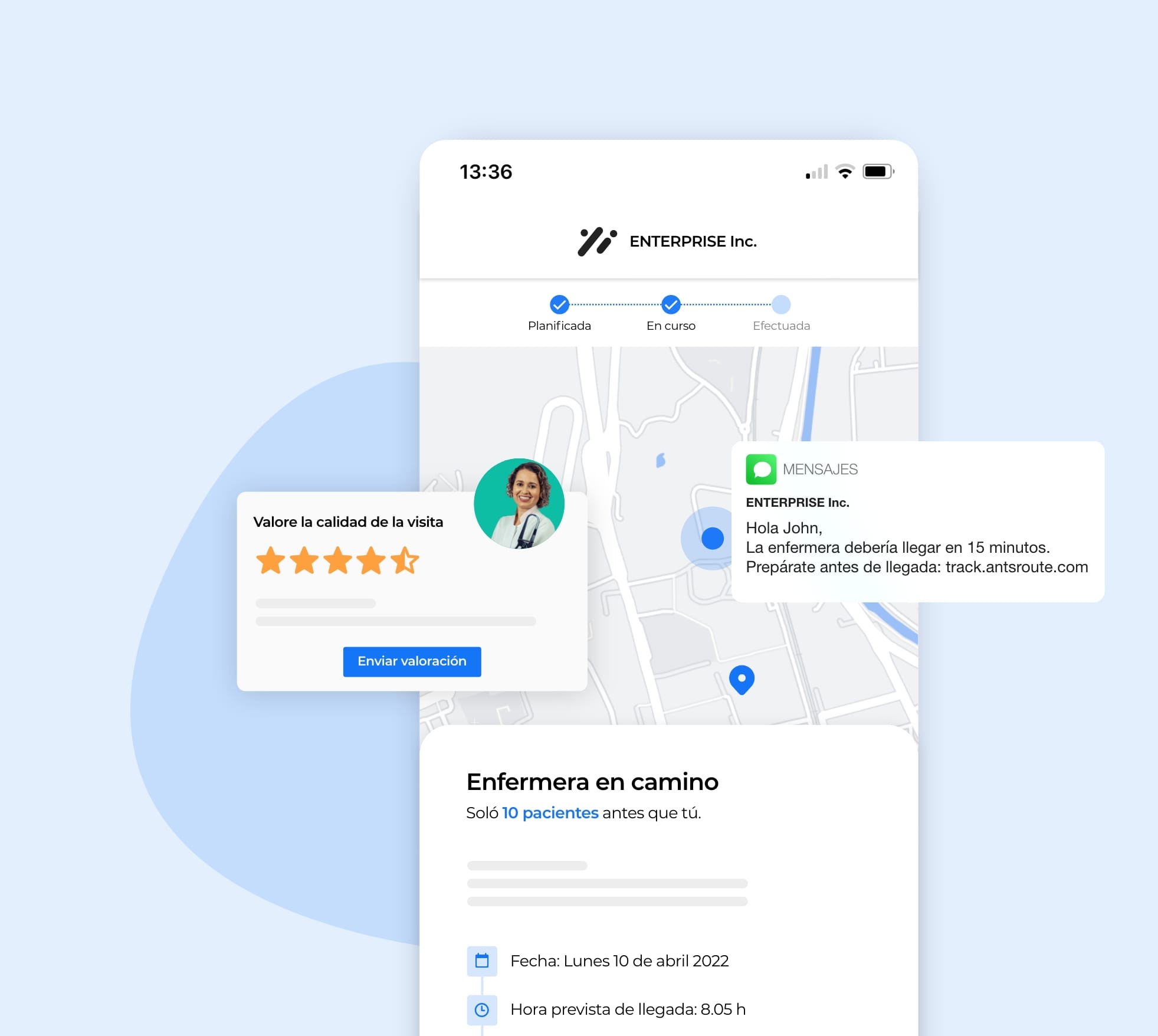 Plataforma que ofrece a los pacientes un servicio sanitario de visitas domiciliarias de calidad.