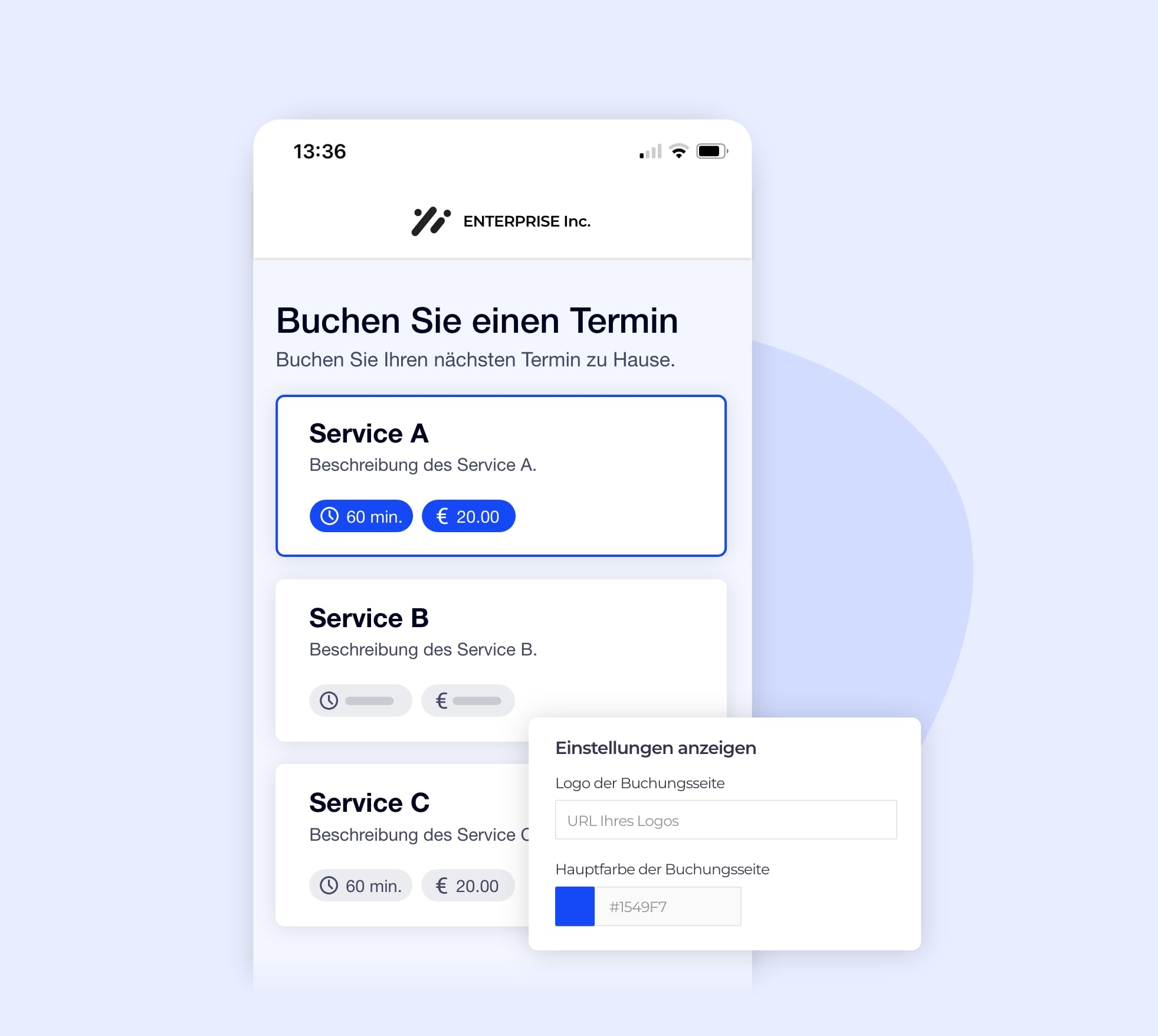Anpassung der Anzeige der Buchungsseite von AntsRoute.