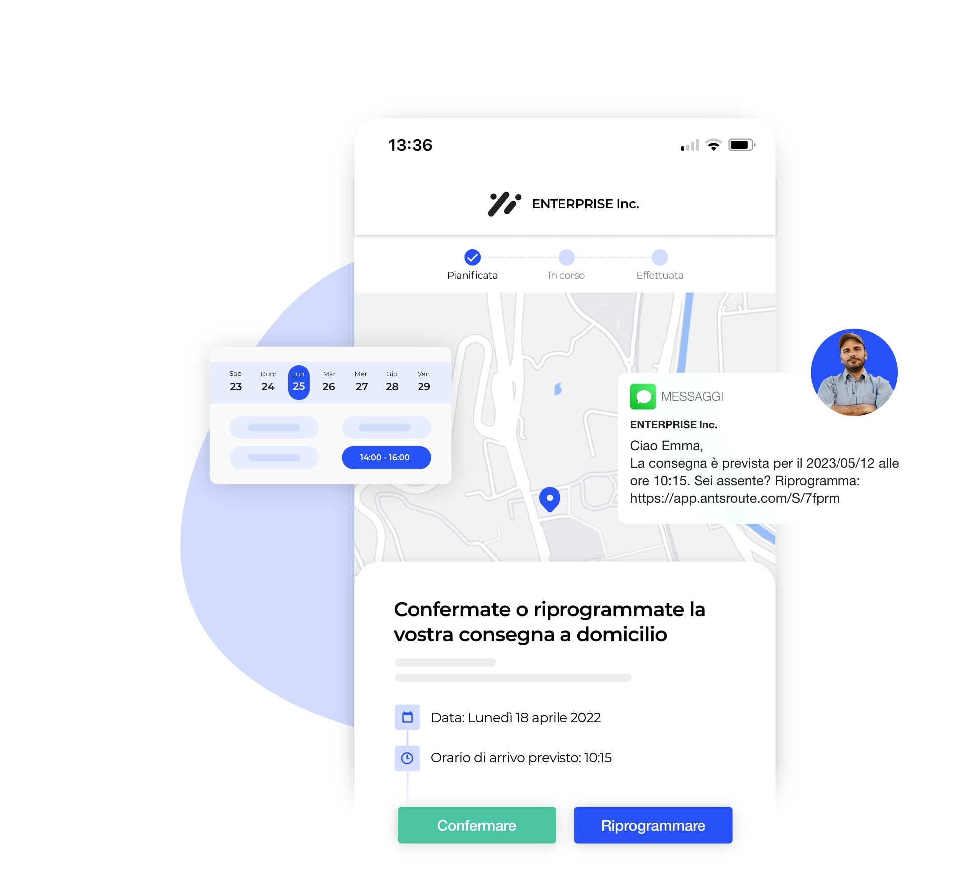 Il sito di prenotazione AntsRoute consente di limitare il numero di appuntamenti mancati.