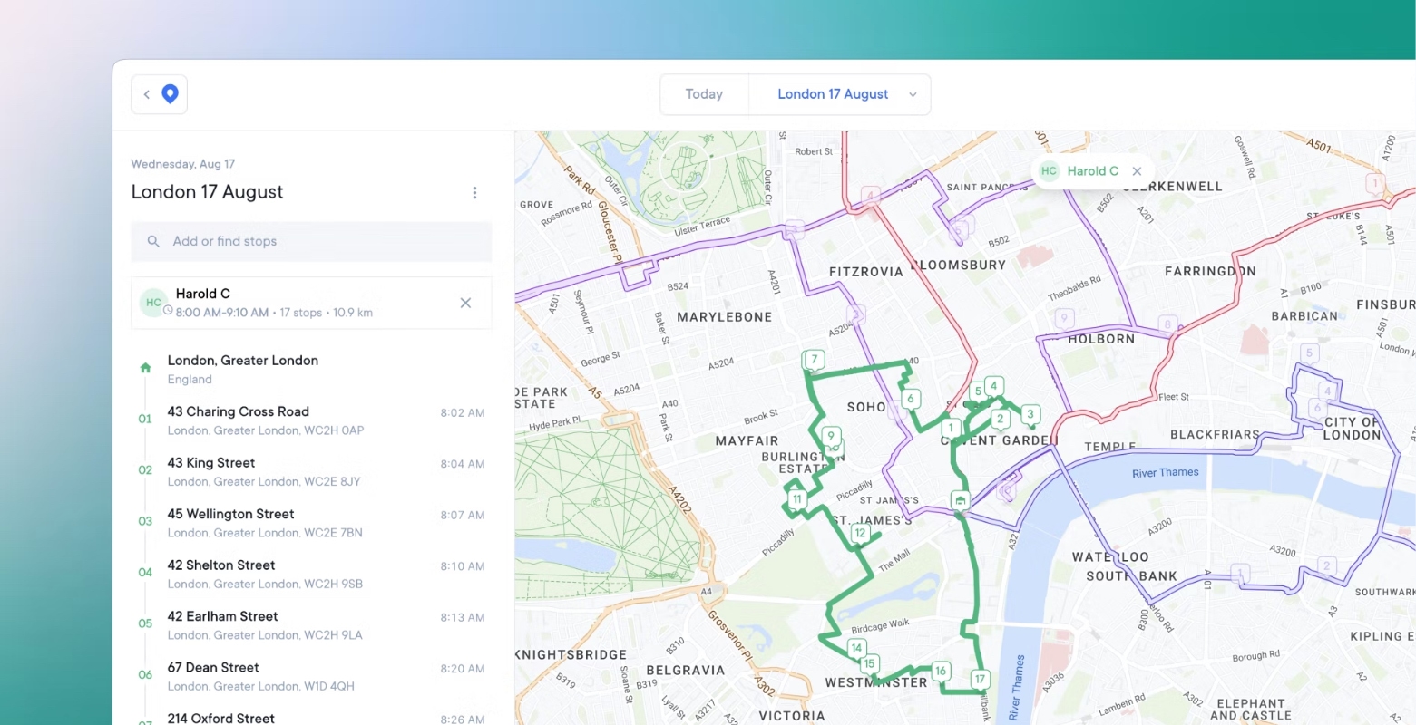 Circuit software interface