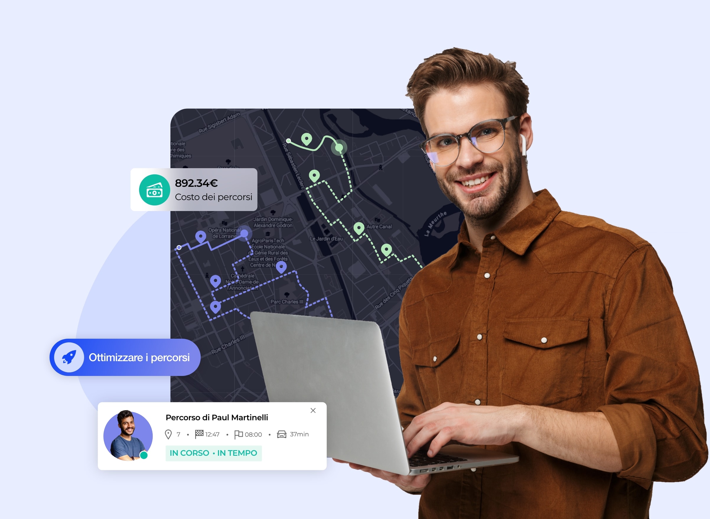 Gestione dei percorsi logistici sulla piattaforma AntsRoute.