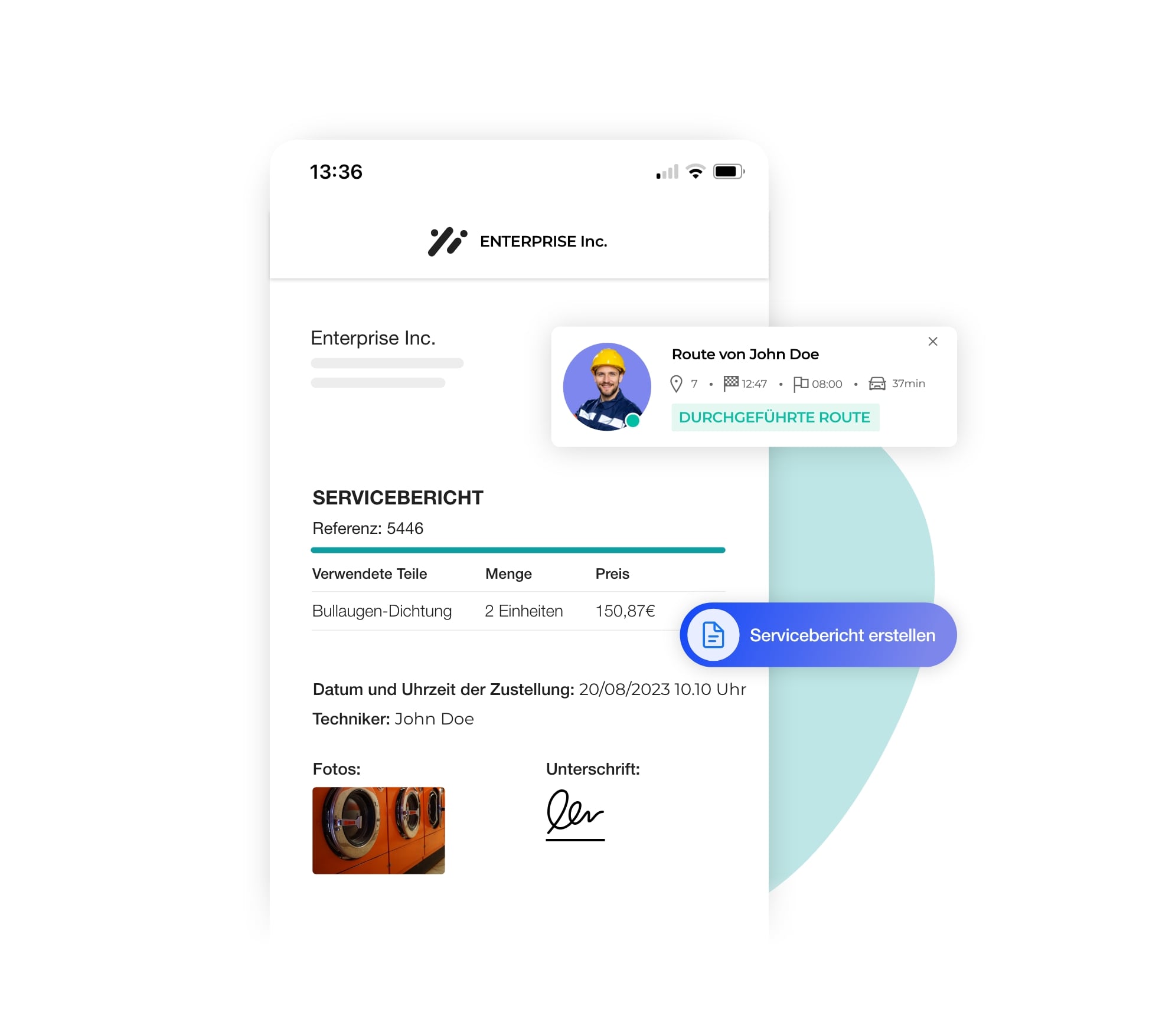 Erstellung eines Serviceberichts über AntsRoute.