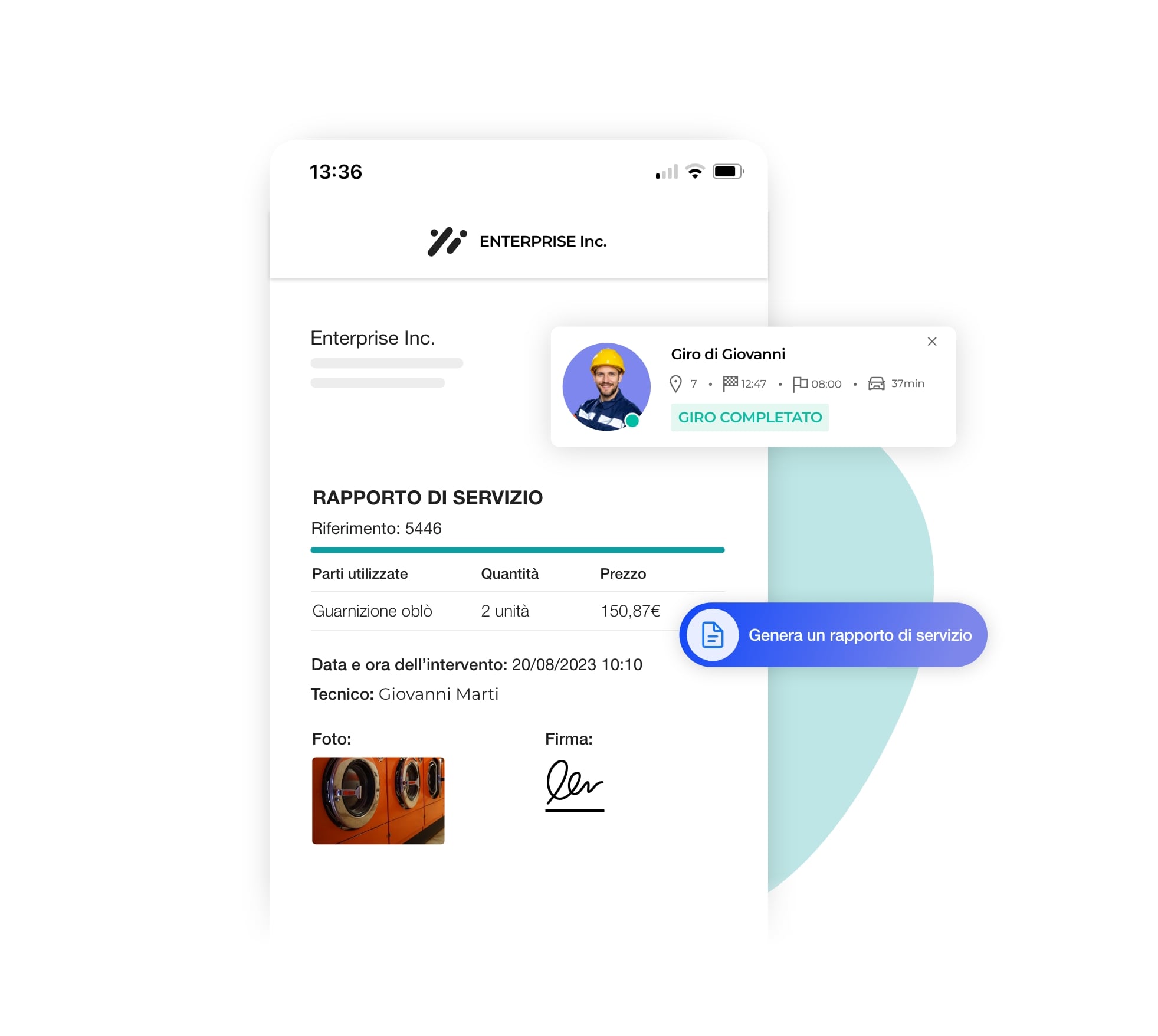 Creazione di un rapporto di intervento su AntsRoute.