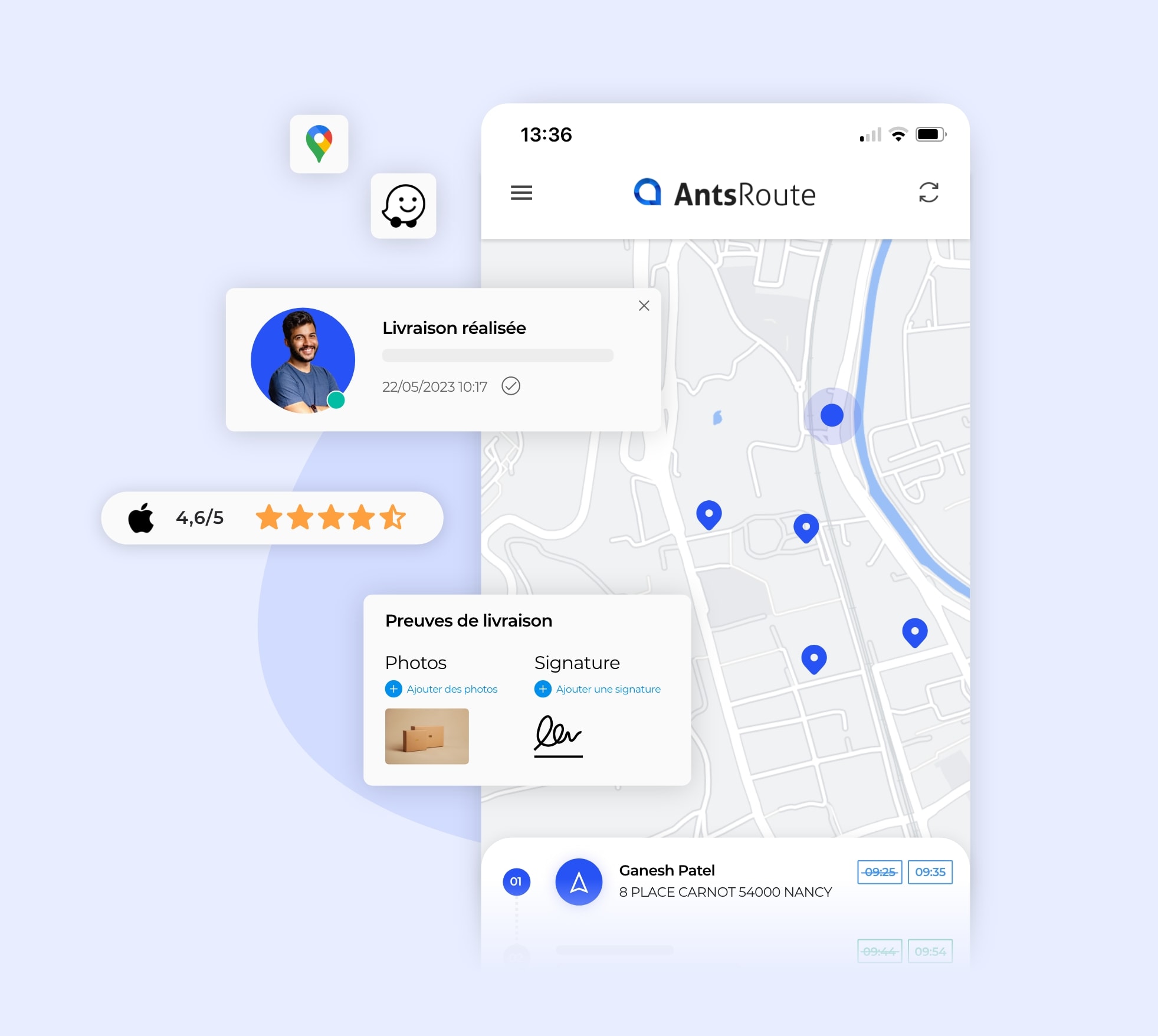 L'application mobile AntsRoute simplifie le quotidien des équipes terrain.