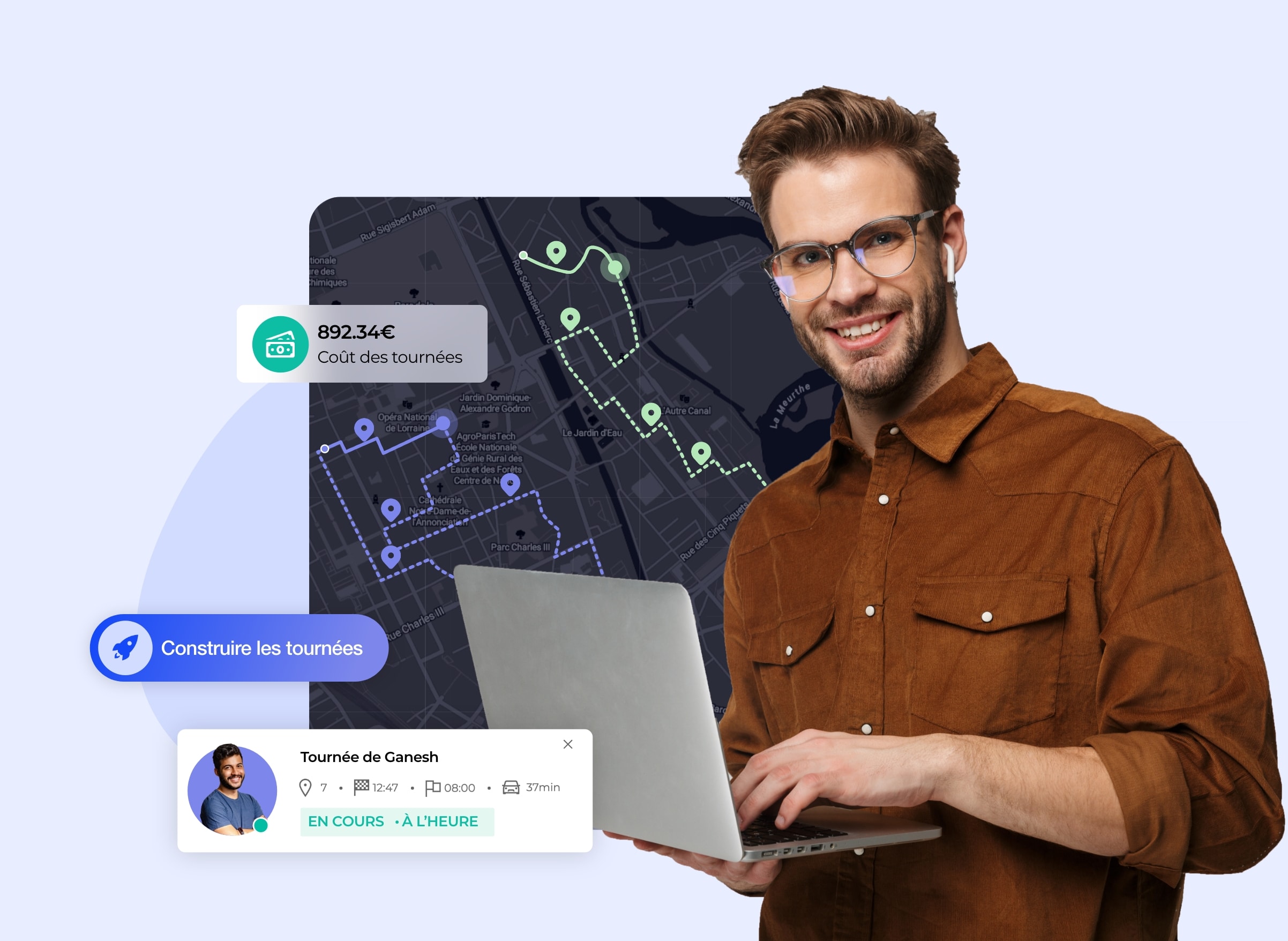 La gestion des tournées logistiques sur la plateforme AntsRoute.
