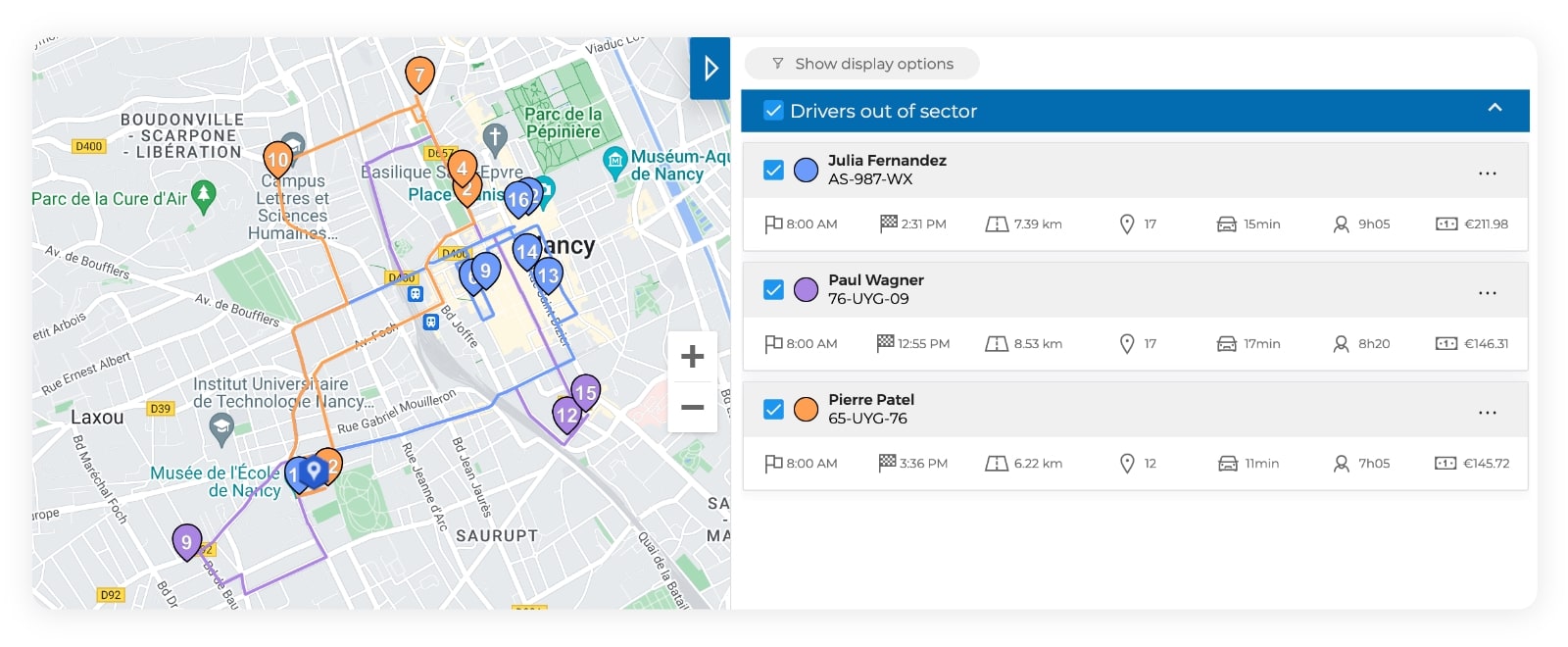 Optimised transportation routes with AntsRoute.